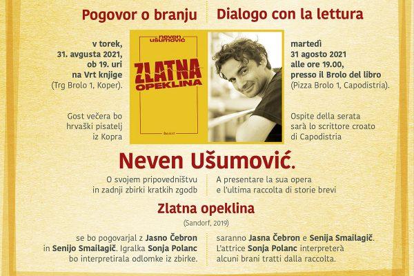  Pogovori o branju: Neven Ušumović – Zlatna Opeklina
