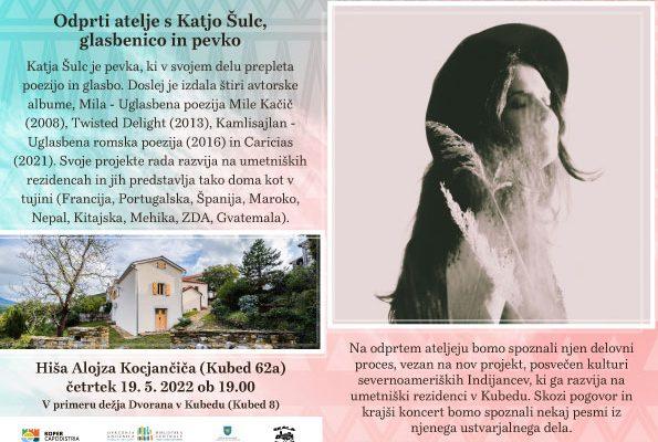 Hiša Alojza Kocjančiča: Odprti atelje s Katjo Šulc