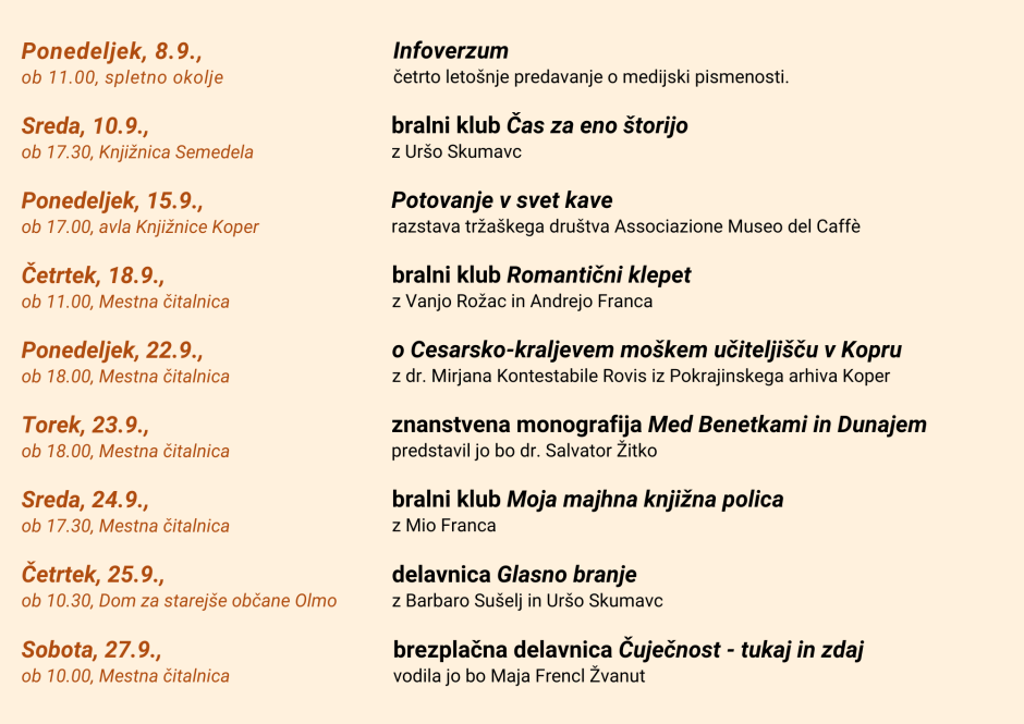 Mesecni Napovednik September 1