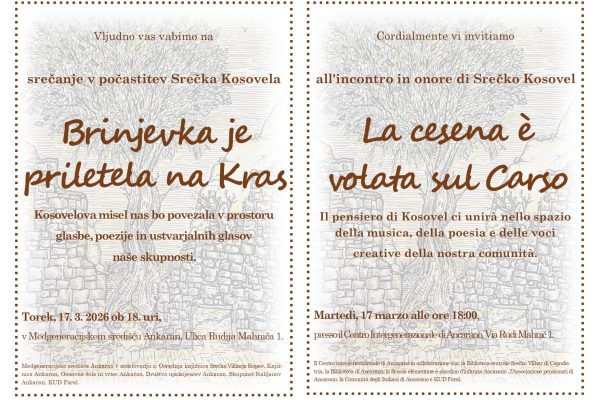 “Brinjevka je priletela na Kras: poklon Srečku Kosovelu”