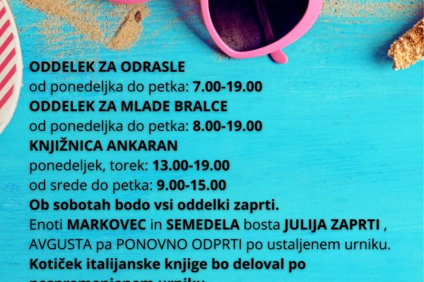 Poletni Urnik Poster 6
